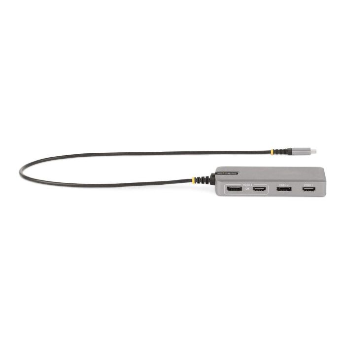Hub USB-C Startech 117B-USBC-MULTIPORT Gris 100 W 1 Hub USB-C Startech 117B-USBC-MULTIPORT Gris 100 W 1