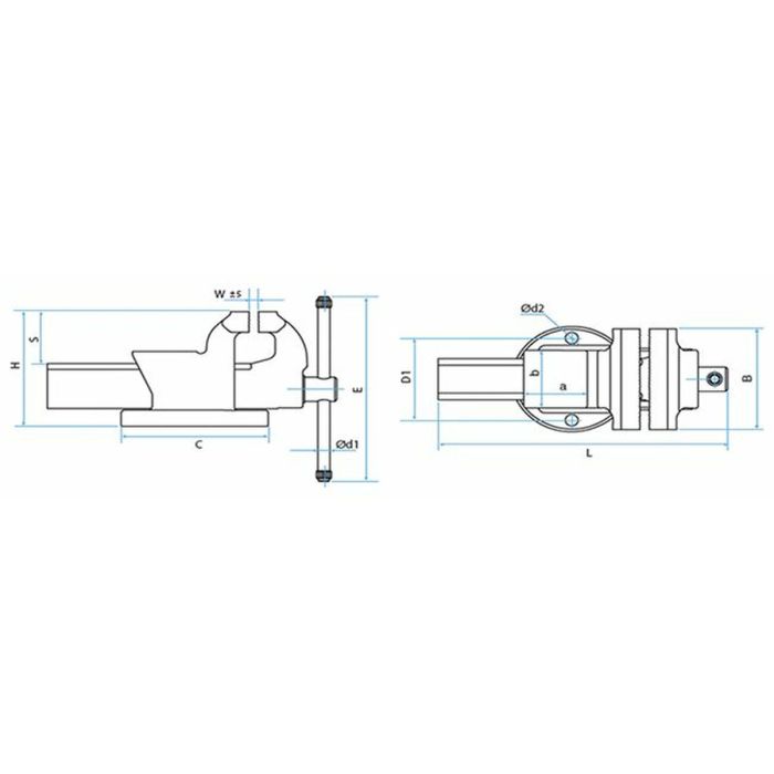 Tornillo de banco carpintería KANCA Castillo Mini 75 mm 18,6 cm 1
