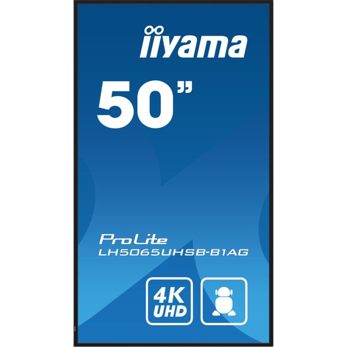 Iiyama LH5065UHSB-B1AG Monitor 50" UHD VA Panel 800cd/m 24/7 Operation 13 Iiyama LH5065UHSB-B1AG Monitor 50" UHD VA Panel 800cd/m 24/7 Operation 13