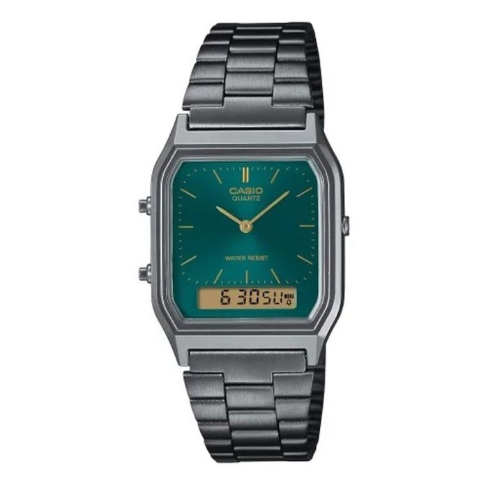 Reloj Hombre Casio AQ-230EGG-3AEF Verde Plateado Reloj Hombre Casio AQ-230EGG-3AEF Verde Plateado