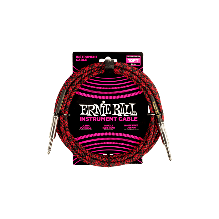 Cable Eb Instrumento Jack-Jack Ss 3 M - Negro / Rojo Cable Eb Instrumento Jack-Jack Ss 3 M - Negro / Rojo