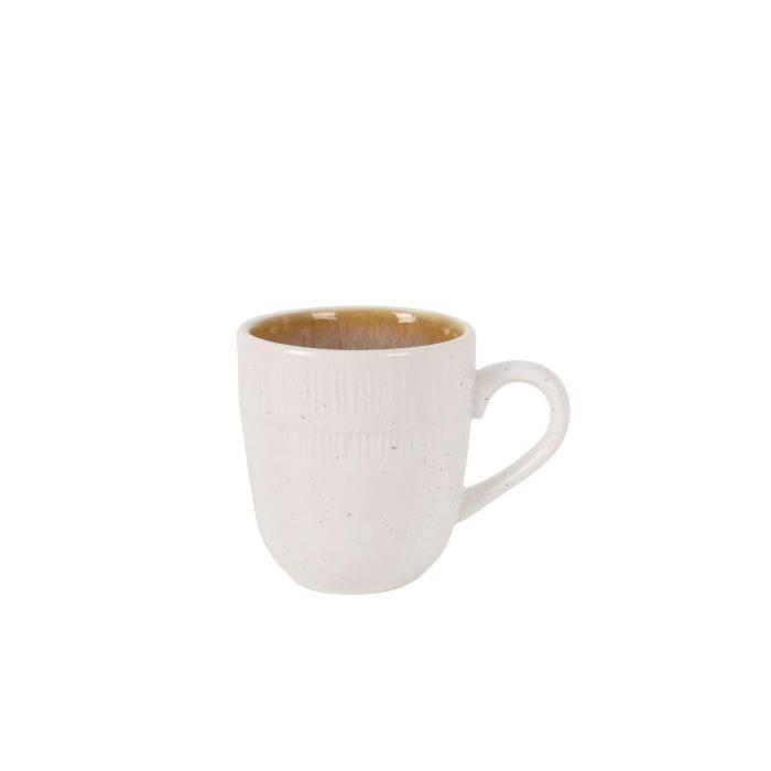 La Mediterranea Mug Calobra Crema 100 cc (6,3 cm ancho x 6,8 cm alto x 9 cm largo) (36 Unidades)
