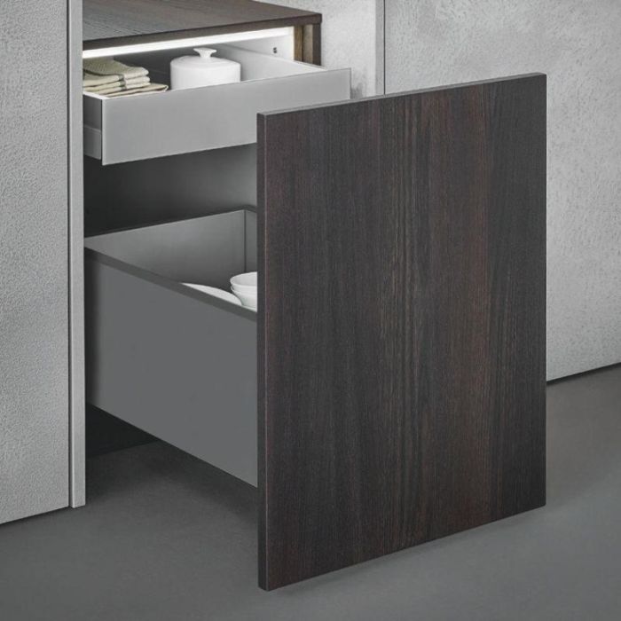 VERBOX Cajón H84 Extracción Total Acabado Antracita Medida 450 para Cocina y Muebles 1