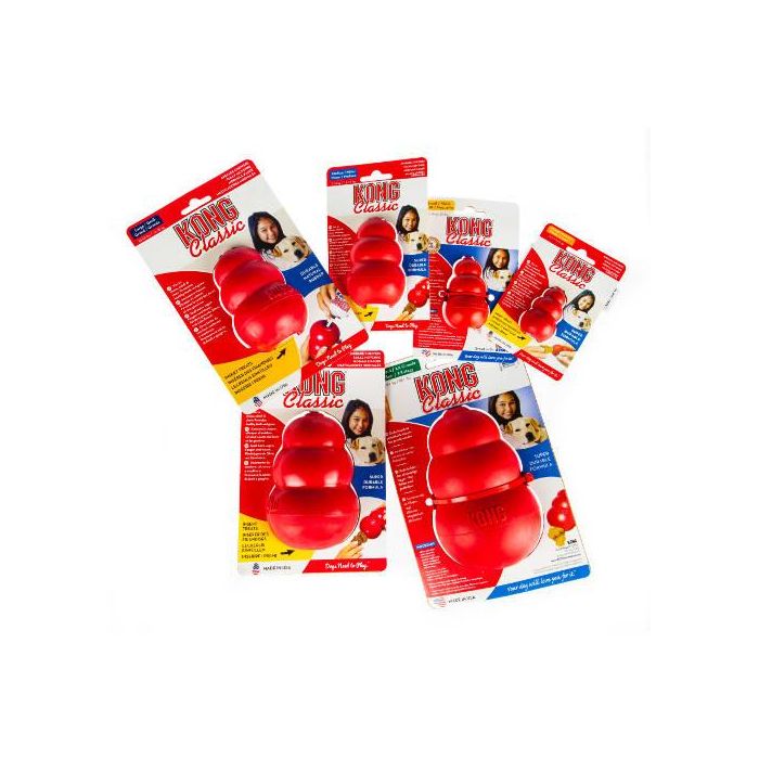 Kong Juguete para Perro Classic Rojo Talla S Ultra Duradero para Masticar y Jugar 1