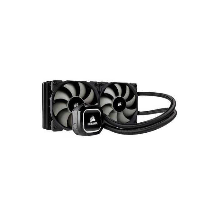 SISTEMA DE REFRIGERACION LIQUIDA CORSAIR HYDRO SERIES H100X - 2 ventiladores 120mm - radiador 240mm - compatible segun especificaciones SISTEMA DE REFRIGERACION LIQUIDA CORSAIR HYDRO SERIES H100X - 2 ventiladores 120mm - radiador 240mm - compatible segun especificaciones