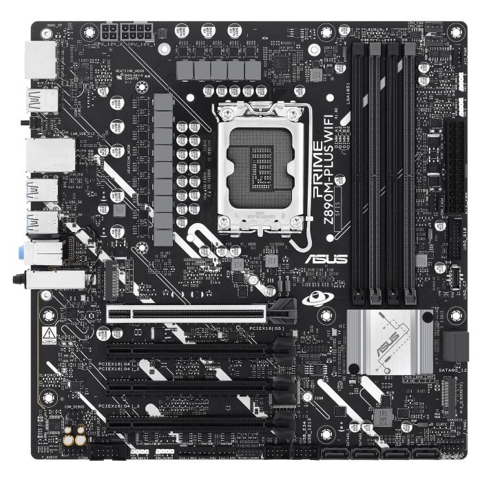 ASUS Z890M-Plus Wifi Placa Base para PC, Intel LGA 1851, DDR5, Wi-Fi 7 (802.11be), Factor de Forma micro ATX ASUS Z890M-Plus Wifi Placa Base para PC, Intel LGA 1851, DDR5, Wi-Fi 7 (802.11be), Factor de Forma micro ATX