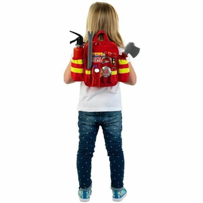Klein FUEGO Mochila Bombero de Henry para Niños con Accesorios de Juguete Extintor Hacha Linterna Walkie Talkie Palanca Insignia 2 Klein FUEGO Mochila Bombero de Henry para Niños con Accesorios de Juguete Extintor Hacha Linterna Walkie Talkie Palanca Insignia 2