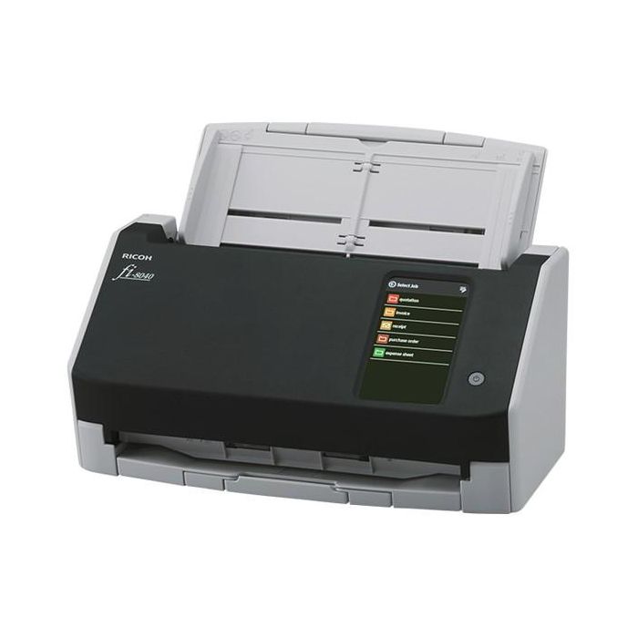 Ricoh fi-8040 Escáner de Documentos ADF Dúplex 40 ppm/80 ipm LAN USB 3.2 con Pantalla Táctil 50 Hojas 10