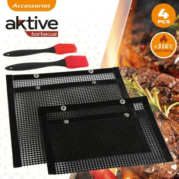 Barbacoa Portátil Aktive Silicona Plástico 27 x 24,5 x 0,4 cm 5