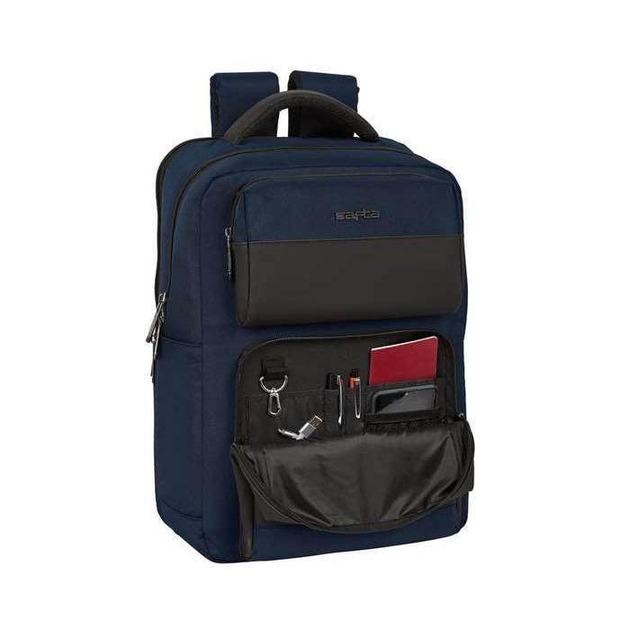 Cartera Escolar Safta Business Black-Blue-Grey Mochila 2 Bolsillos Portatil 15,6-'+Usb 310x130x440 mm 12 Cartera Escolar Safta Business Black-Blue-Grey Mochila 2 Bolsillos Portatil 15,6-'+Usb 310x130x440 mm 12
