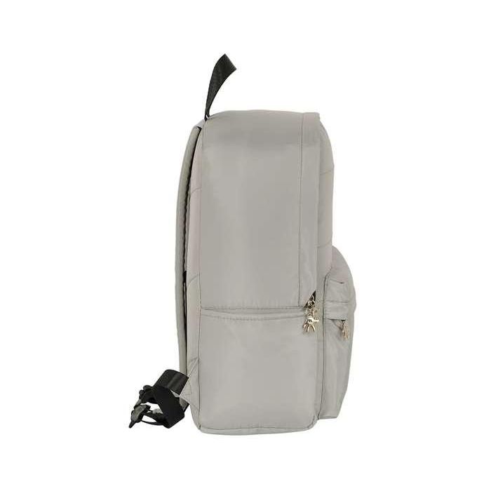 Mochila para Portátil Minnie Mouse Teen Sand Gris claro 31 x 40 x 16 cm 6