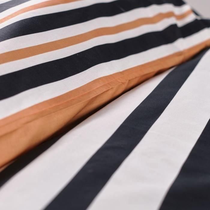 Today TOD3574641212094 Juego de cama doble 100% Algodón 240x200 cm Naranja, Blanco y Negro 1 Today TOD3574641212094 Juego de cama doble 100% Algodón 240x200 cm Naranja, Blanco y Negro 1