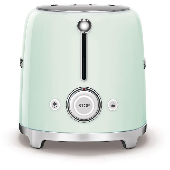Smeg TSF02PGEU Tostadora de pan para 4 rebanadas, estilo años 50, verde pastel 3 Smeg TSF02PGEU Tostadora de pan para 4 rebanadas, estilo años 50, verde pastel 3