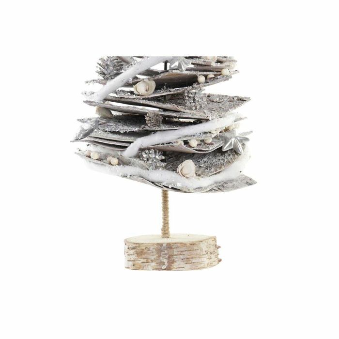 Árbol de Navidad DKD Home Decor Natural Abedul Nevado 34 x 34 x 102 cm 1