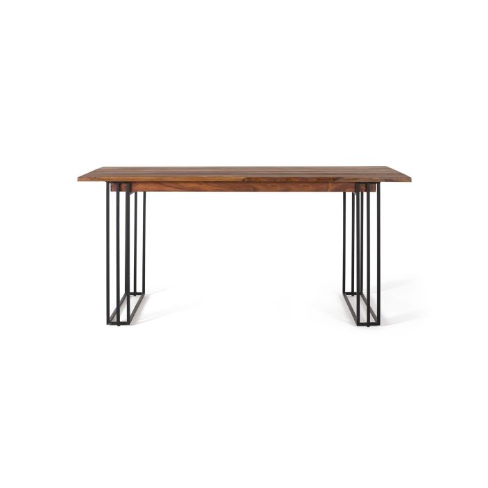 GINER Y COLOMER Mesa de Comedor Rectangular de Palisandro con Patas de Metal 148cm 0 GINER Y COLOMER Mesa de Comedor Rectangular de Palisandro con Patas de Metal 148cm 0