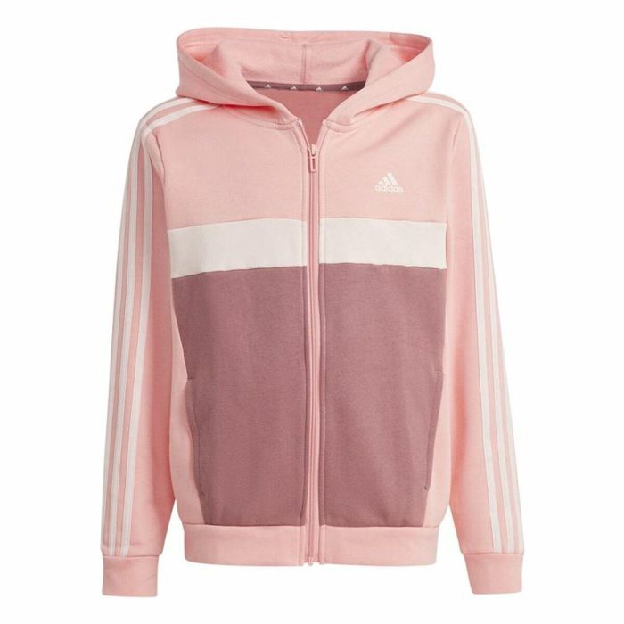 Chándal Infantil Adidas Tiberio 3-Stripes Colorblock Fleece Rosa 6
