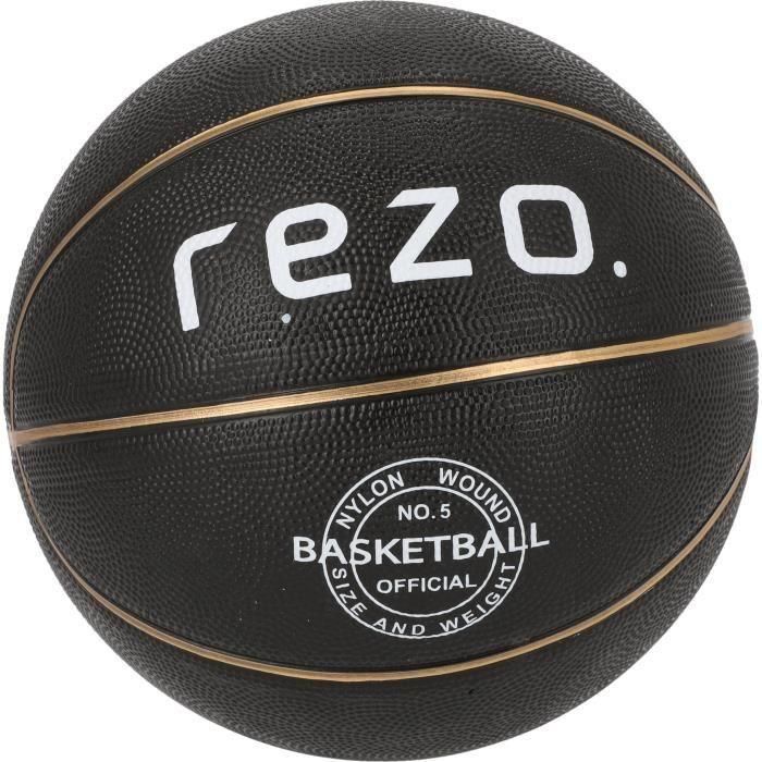 REZO Baloncesto de Caucho Talla 5 Dorado con Canales Profundos para Agarre Firme | Uso Interior y Exterior
