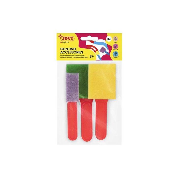 Pincel De Espuma Jovi Grande Juego De 3