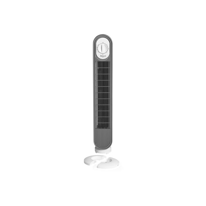 Argon Ventilador Torre Giratoria 45W Blanco Gris 22x78x22cm 3 Velocidades Oscilación 90°