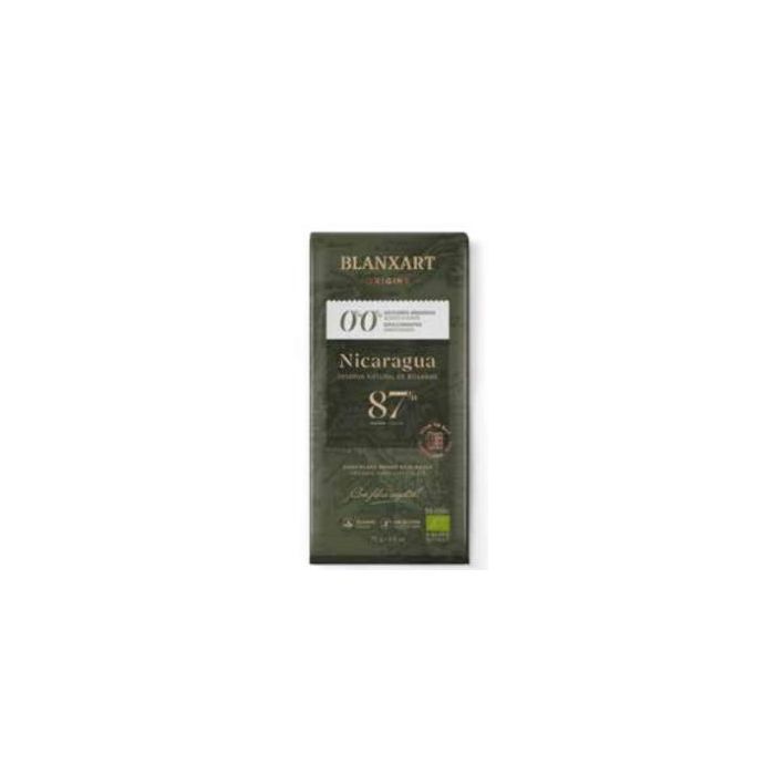 Chocolate Nicaragua  87% S/Zucar S/S Edulcorante 75 Gr Eco