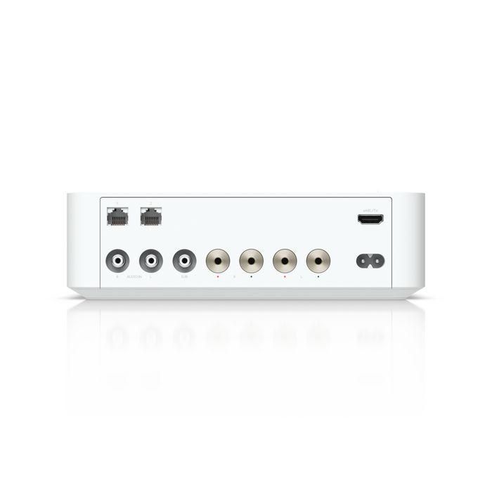 Ubiquiti PowerAmp Amplificador Audio Estéreo Clase D 260W RMS (4 Ohmios) 0.05% THD LAN Gigabit Conectores Banana para Hogar Blanco 4