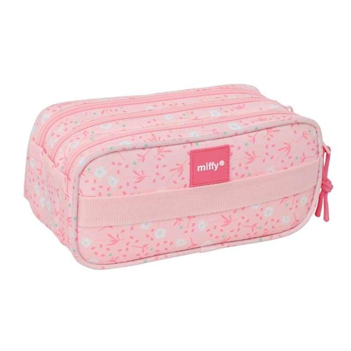 Safta Estuche Portatodo Escolar Triple con 3 Cremalleras Miffy Flores para Material Escolar y Papelería - Grande - 100x215x80 mm 1 Safta Estuche Portatodo Escolar Triple con 3 Cremalleras Miffy Flores para Material Escolar y Papelería - Grande - 100x215x80 mm 1
