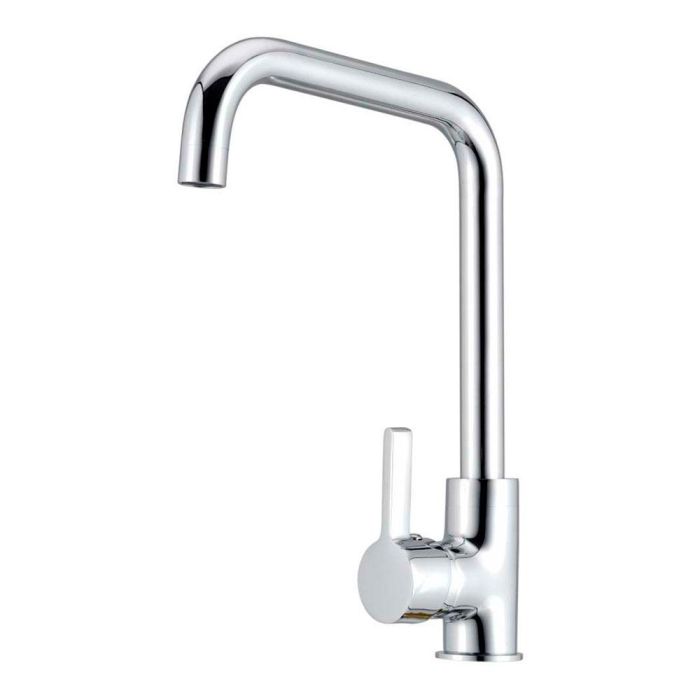 Grifo monomando de cocina caño alto plateado brillo serie zeta 0 Grifo monomando de cocina caño alto plateado brillo serie zeta 0