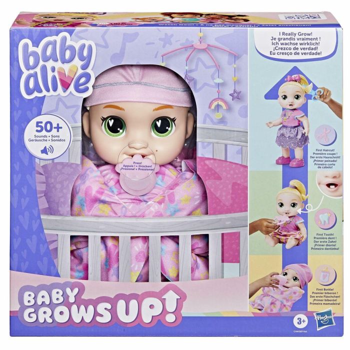 Hasbro Muñeca interactiva Baby Alive Baby Grows LaLa GooGoo HASG14445X0, más de 75 sonidos y frases, para niños de 3 años en adelante 12