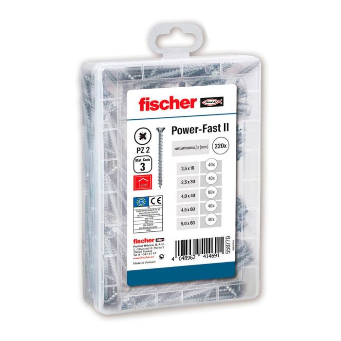 Fischer Pack 220 tornillos surtidos fpfii misterbox 558779 0 Fischer Pack 220 tornillos surtidos fpfii misterbox 558779 0