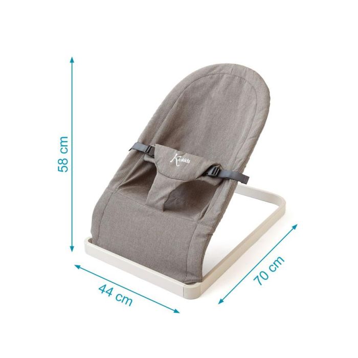 KioKids Hamaquita para Bebé Práctica y Segura, Ligera, Desenfundable y Lavable, Recién Nacidos +0 Meses, Gris Oscuro 3 KioKids Hamaquita para Bebé Práctica y Segura, Ligera, Desenfundable y Lavable, Recién Nacidos +0 Meses, Gris Oscuro 3
