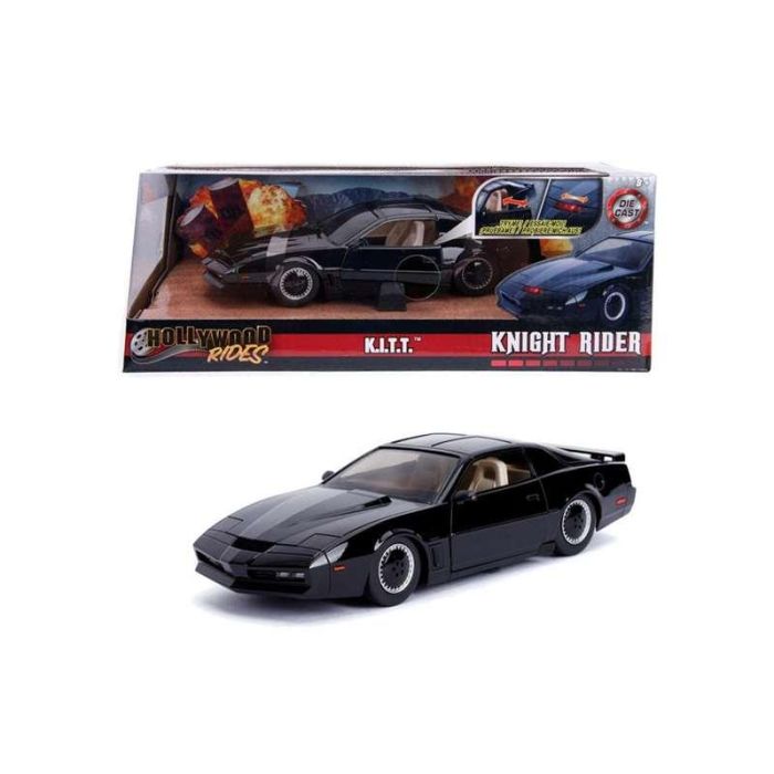 Coche de metal fantástico kitt con luz escala 1:24 30x15x11 cm 2 Coche de metal fantástico kitt con luz escala 1:24 30x15x11 cm 2