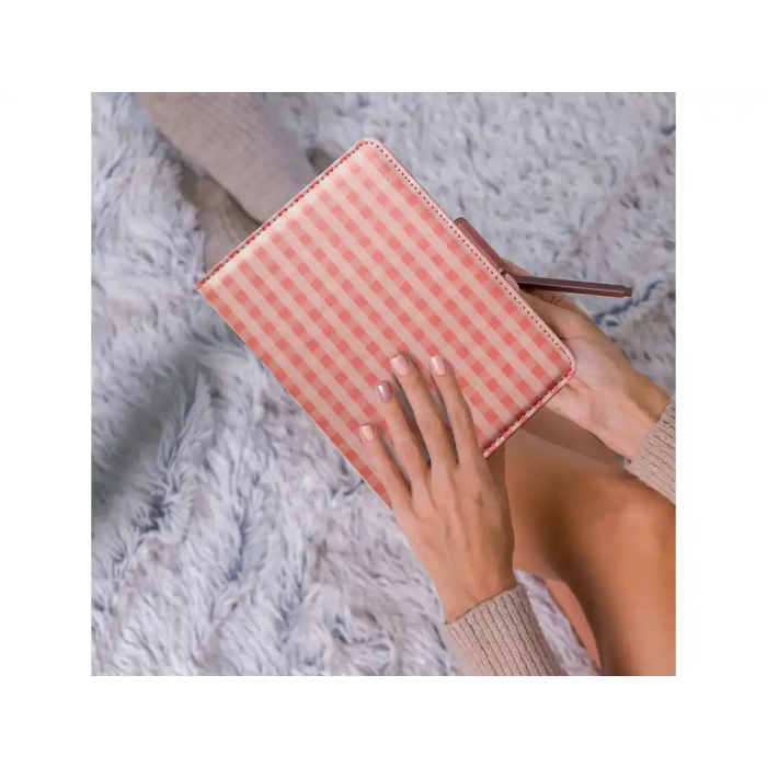 Funda para eBook Wondee Layla Cuadros Rosa 170x200x130 mm 5