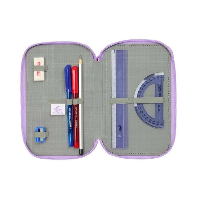 Plumier triple 37 pcs unicorn academy 12,5x19,5x5,5 cm 2 Plumier triple 37 pcs unicorn academy 12,5x19,5x5,5 cm 2