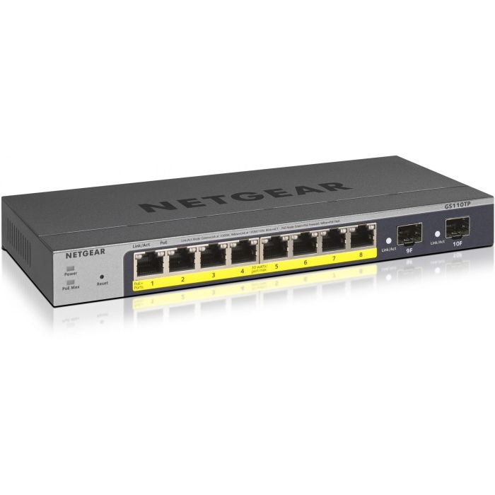 NETGEAR GS110TP-300EUS Switch Gestionado 8 Puertos Gigabit Ethernet PoE L2/L3/L4 con 2 SFP