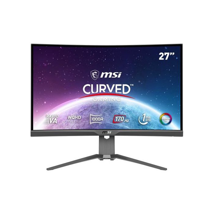 Msi Monitor Gaming MAG 275CQRF 27 Pulgadas Curvo IPS 170Hz WQHD 1ms Negro