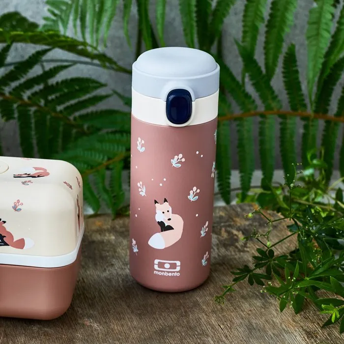 Monbento Botella Térmica Infantil con Boquilla Tapón de Apertura Rápida Pop Fox - MON3760192689724
