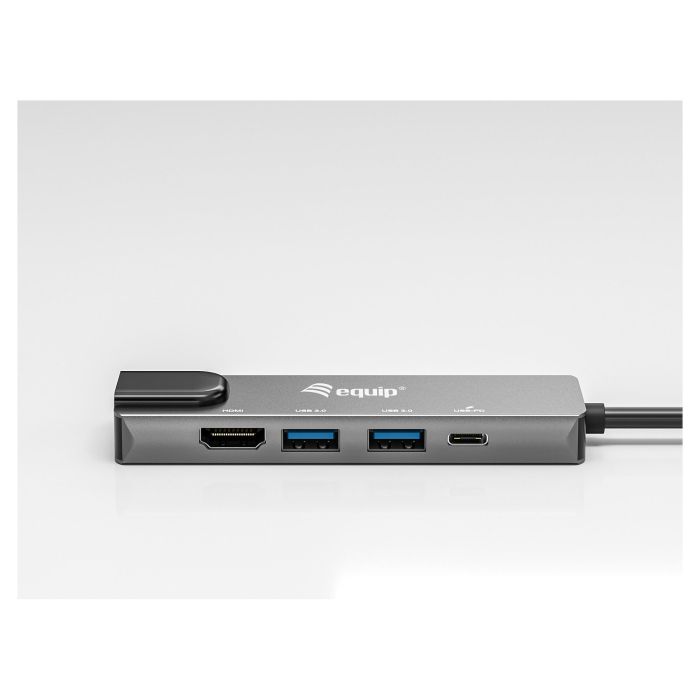 Equip Docking Station 133489 USB-C 5 en 1 con HDMI 4K/30Hz, Gigabit LAN, 2x USB 3.2, USB PD 100W 1