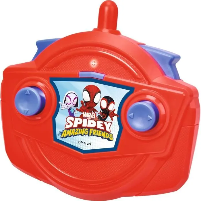 Smoby Coche Radio Control Spidey Web Crawler, Funciona Adelante y Marcha Atrás en Curva, Escala 1:24, 17 cm 3