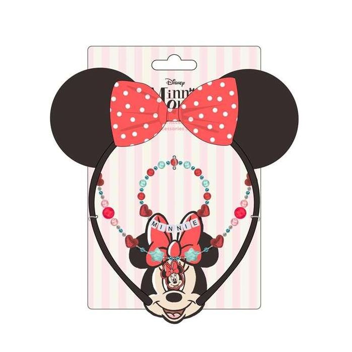 Bisuteria pack 3 piezas minnie 12.5 x 19.0 x 0.1 cm