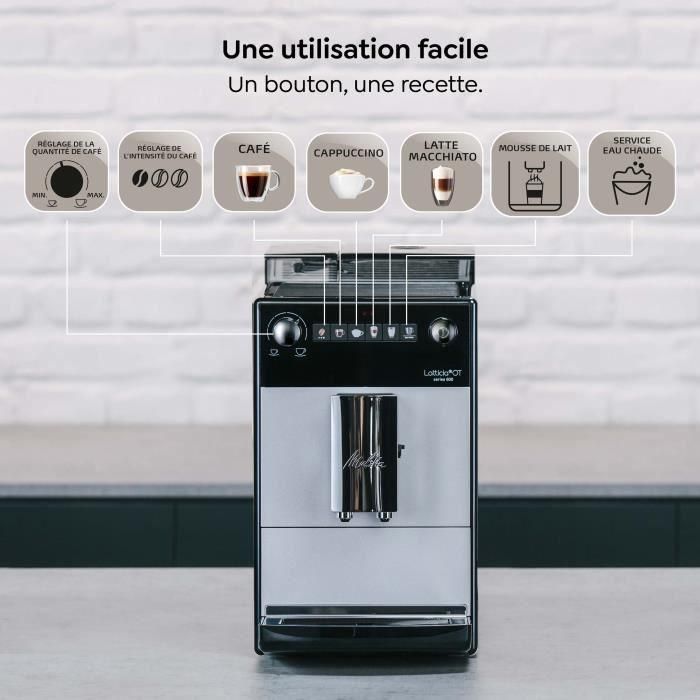 Cafetera automática - MELITTA - Latticia OT F300-101 - Plata 3 Cafetera automática - MELITTA - Latticia OT F300-101 - Plata 3
