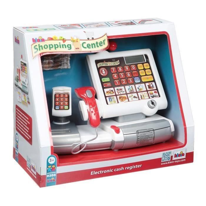 Klein Caja registradora táctil Centro Comercial con escáner, balanza, luz, sonido, calculadora real, billetes y monedas para niños 3+ años 1 Klein Caja registradora táctil Centro Comercial con escáner, balanza, luz, sonido, calculadora real, billetes y monedas para niños 3+ años 1