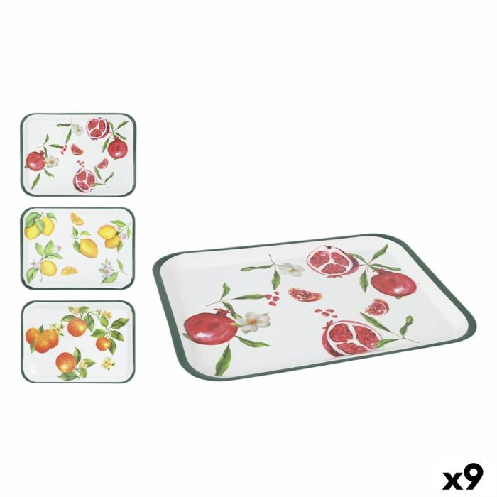 Bandeja La Mediterránea 42 x 31 cm Frutas 9 Unidades Bandeja La Mediterránea 42 x 31 cm Frutas 9 Unidades