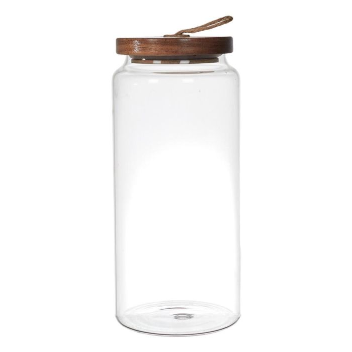 Bote Con Tapa Acacia Home Deco Factory altura 23 cm Bote Con Tapa Acacia Home Deco Factory altura 23 cm