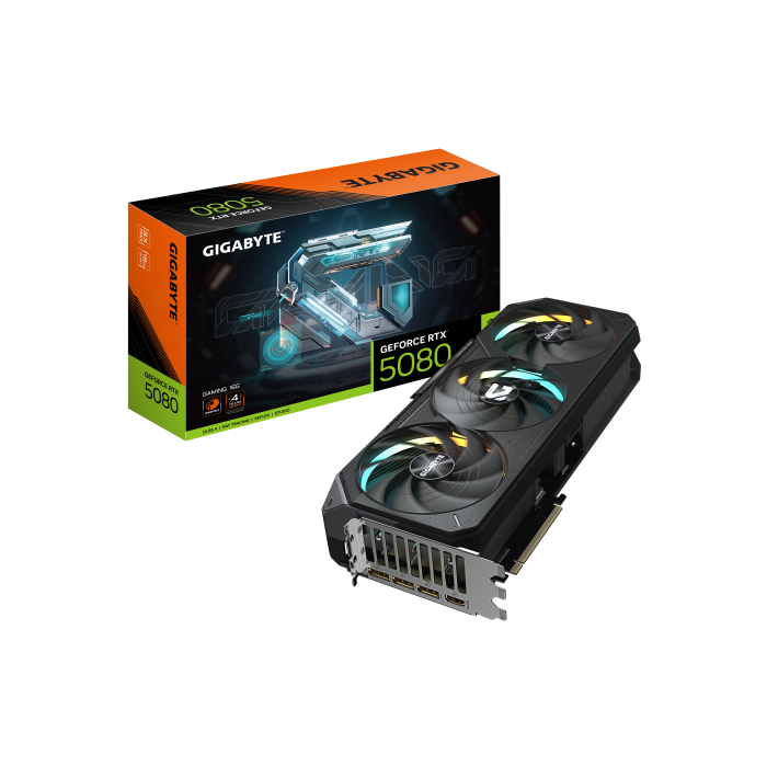 Gigabyte GeForce RTX 5080 GAMING 16G Tarjeta Gráfica - 16GB GDDR7, PCI-E 5.0, GV-N5080GAMING-16GD