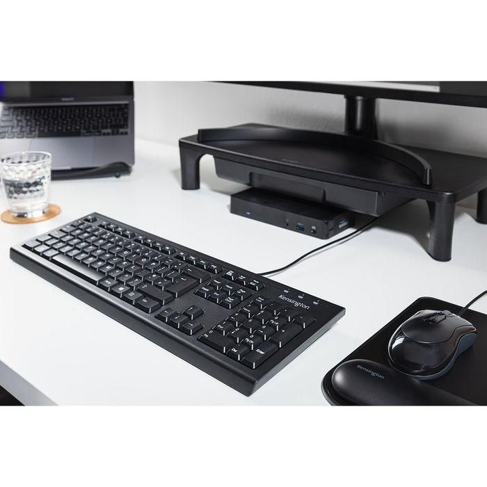 Kensington VALUE KBRD BLACK ES Teclado con 105 teclas, diseño a prueba de derrames y estilo elegante en color negro. Ideal como teclado de reemplazo. 6