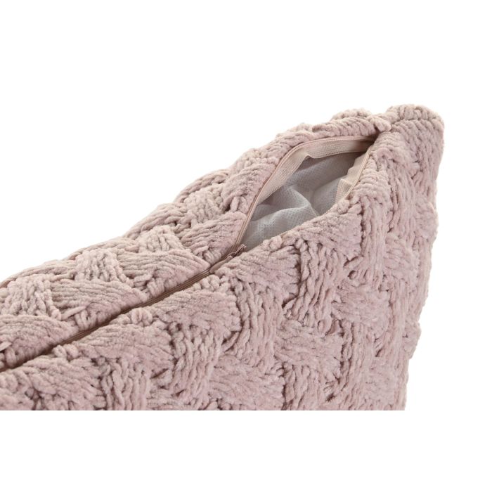 Cojin Urban DKD Home Decor Rosa Palo 45 x 45 cm (2 Unidades) 2