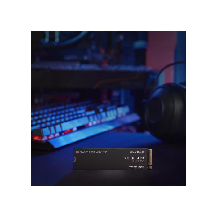 WD_BLACK SN770 Unidad Estado Sólido NVMe 2 TB M.2 PCIe Gen4 para Gaming PC y Portátil de Alto Rendimiento, 5150 MB/s Lectura 6 WD_BLACK SN770 Unidad Estado Sólido NVMe 2 TB M.2 PCIe Gen4 para Gaming PC y Portátil de Alto Rendimiento, 5150 MB/s Lectura 6