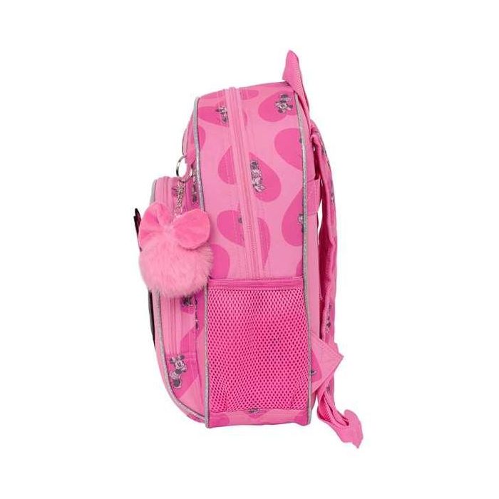 Mochila Escolar Minnie Mouse Loving Rosa 28 x 34 x 10 cm 2