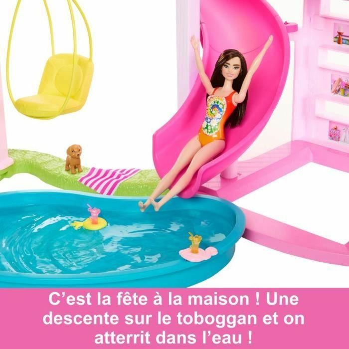 Barbie HMX10 Casa de Muñecas Dreamhouse con Tobogán Espiral de 3 Niveles, 10 Habitaciones y 75+ Accesorios para Niños +3 Años 3 Barbie HMX10 Casa de Muñecas Dreamhouse con Tobogán Espiral de 3 Niveles, 10 Habitaciones y 75+ Accesorios para Niños +3 Años 3