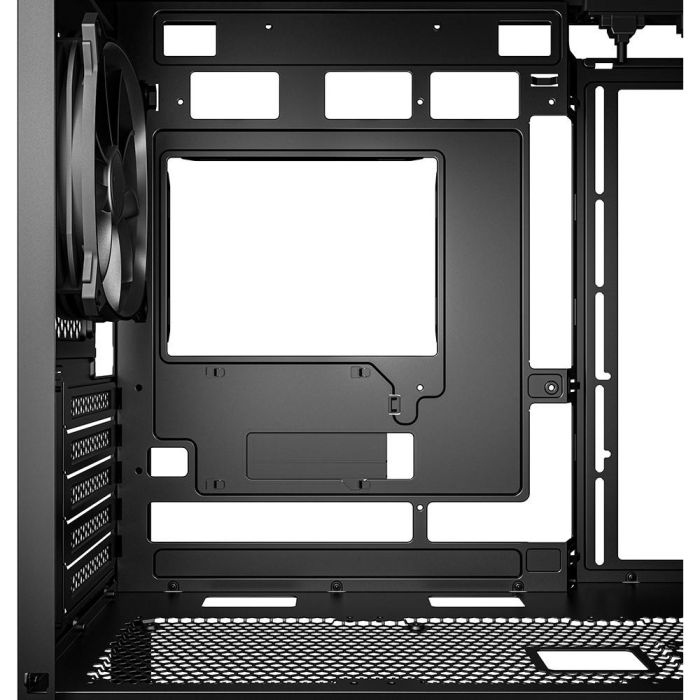 Sharkoon MK4 RGB Strip Caja Micro Torre Negro para Placas Base Micro-ATX/BTF con USB-C y Ventiladores Preinstalados 8
